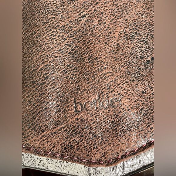 Botkier Satchel Handbag Suede & Metallic - Picture 8 of 12